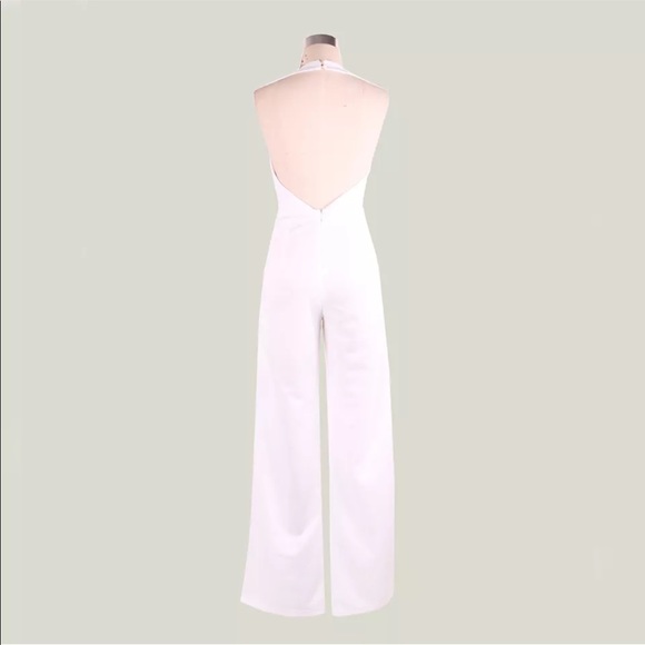 ELEGANT CHIC WHITE ONE PIECE JUMPSUIT 💜 - Picture 3 of 6